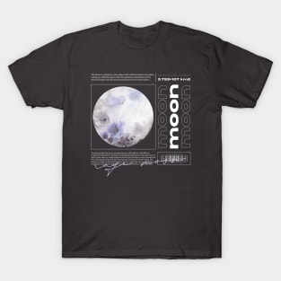 The Moon Planets Space Solar System Cosmos Galaxy T-Shirt